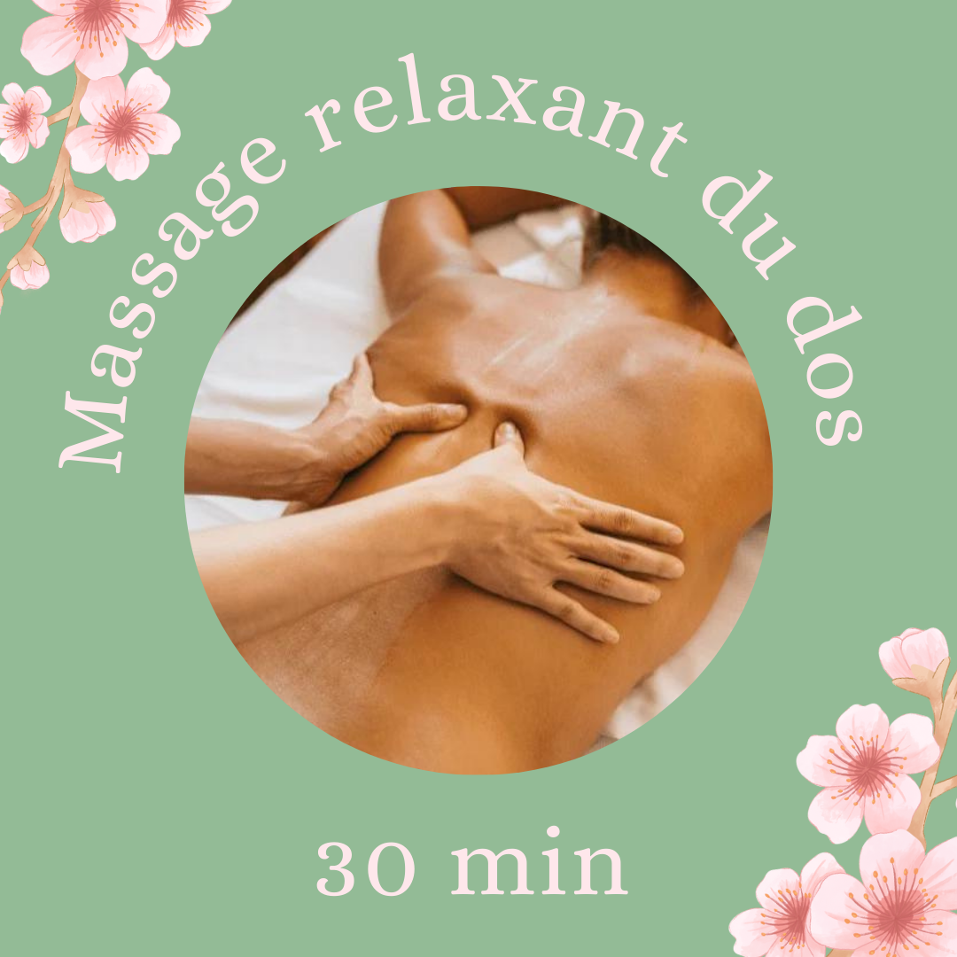 Massage relaxant 30 min dos